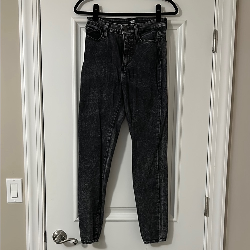 Black Acid Wash Women Jeans
